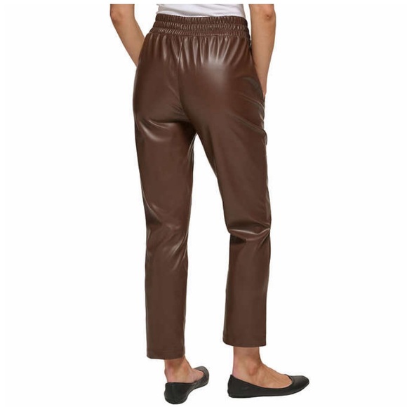 DKNY Jeans Ladies' Faux Leather Pull-On Pant - Picture 3 of 4